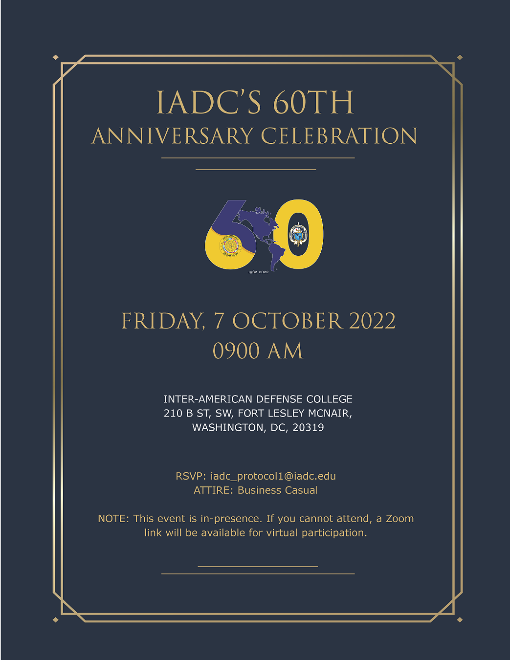 IADC's 60th Anniversary Celebration - YOU ARE INVITED! - Inter